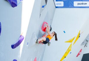 Laura Timo (MG) no Campeonato Brasileiro de Escalada Juvenil 2024. Foto: Aline Machado/CBEscalada