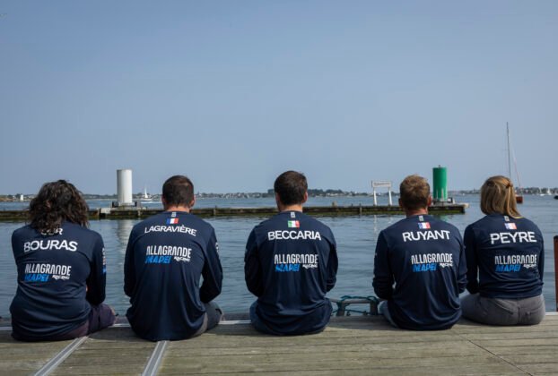 Allagrande Mapei Racing Crew for The Ocean Race Europe 2025. FOR EDITORIAL USE ONLY. © Allagrande Mapei / Pierre bouras